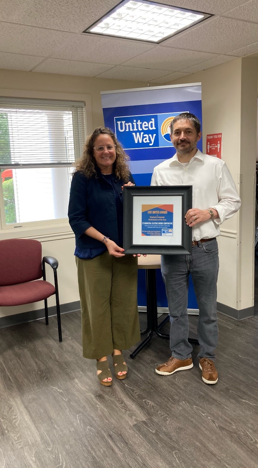 United Way of SECT Presenting CMEEC Employees' Award